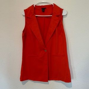 Japna red blazer vest